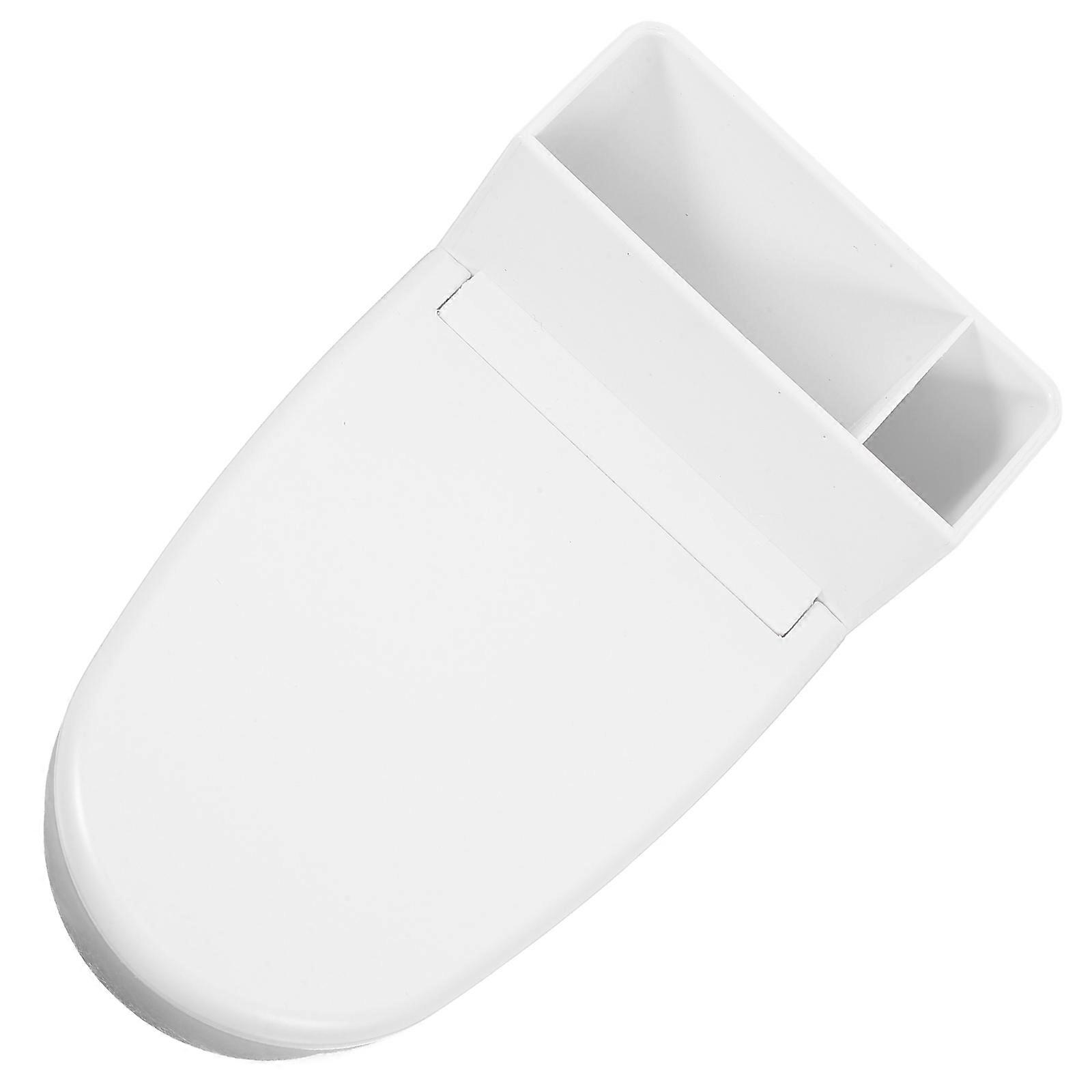 White Wall-Mounted Ashtray with Lid Space-Saving Ashtray for Home