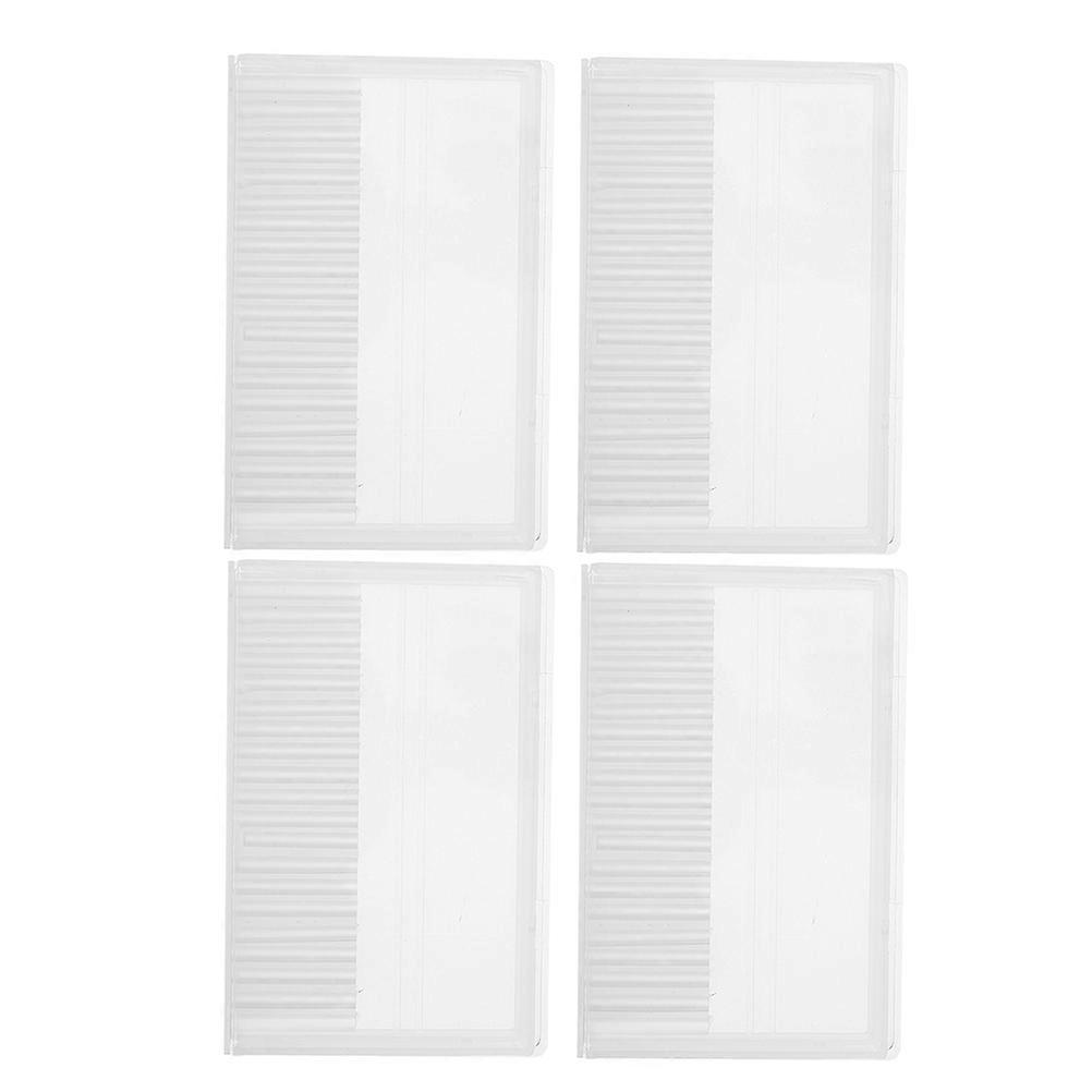 Plastic Manicure Drill Bit Organizer for Storage 4Pcs Transparent Box