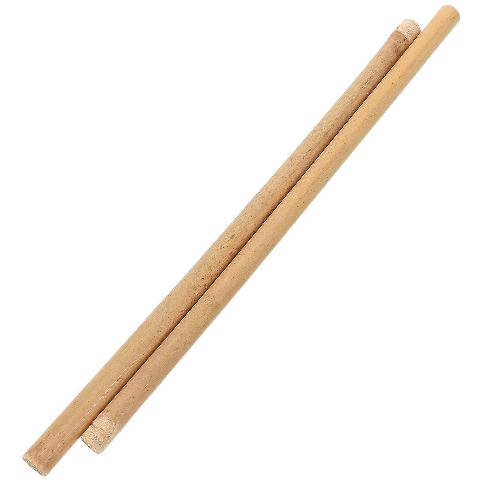 Professional Percussion Bamboo Drumsticks 1Pair for Bass and Folk Instruments