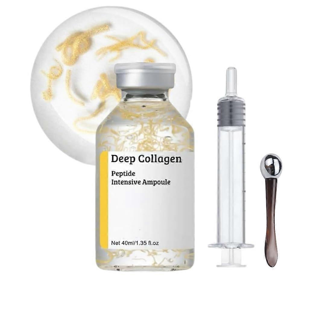 Peptide Collagen Serum with Instant Firming and Deep Hydration, Lightweight Korean AntiAging Skincare