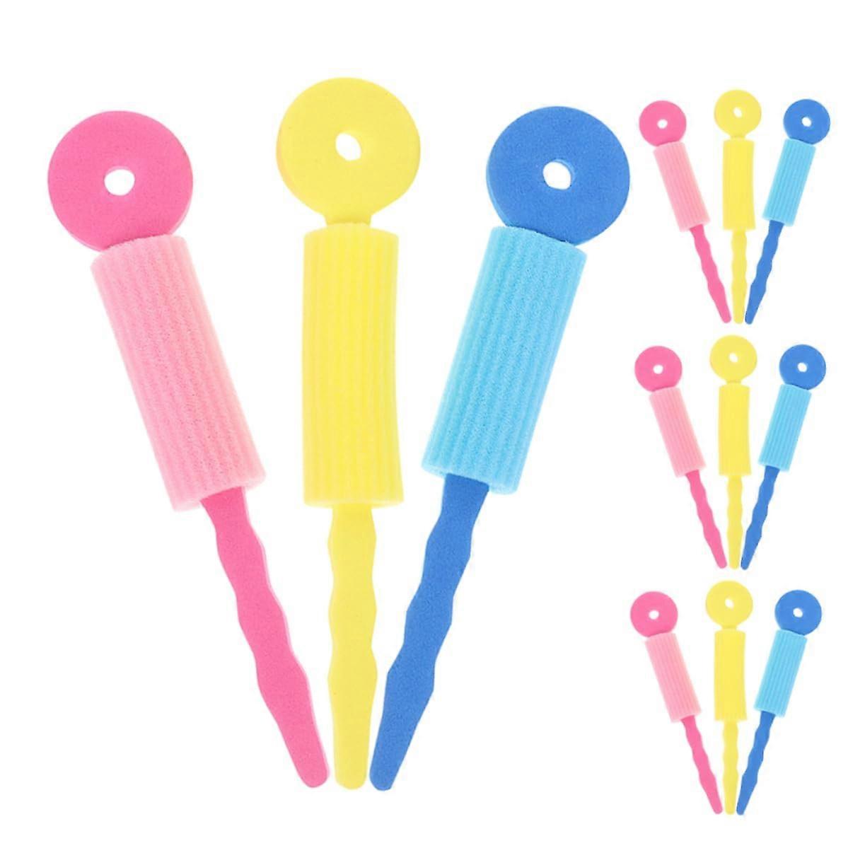 30pcs No Heat Sponge Hair Curlers Soft Foam Rollers DIY Spiral Rods for Custom Curl Styles