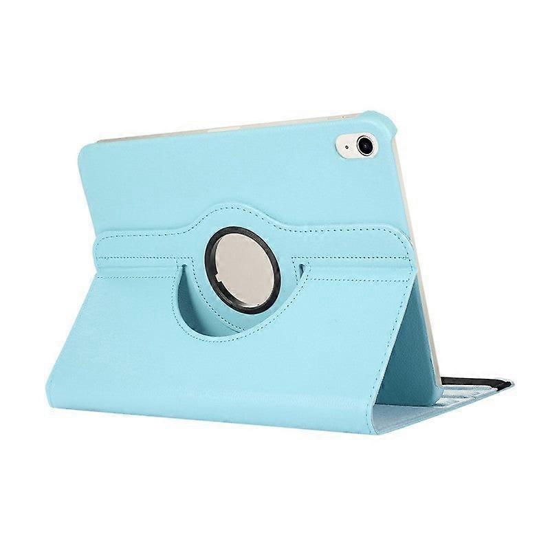 Stylish Case For Ipad 2024 Pro 11 Sky Blue Litchi Pattern Rotating