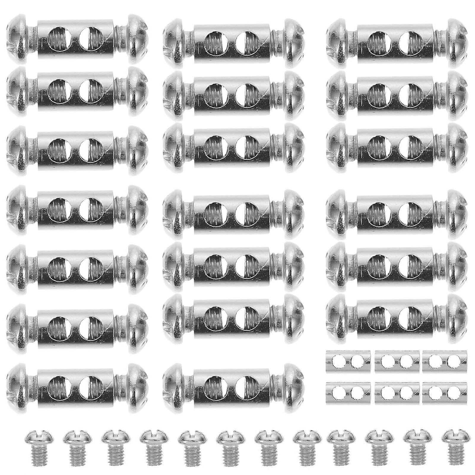 Cable Clamps Double Hole Wire Clamp for Wire Rope 100Pcs Rust Proof