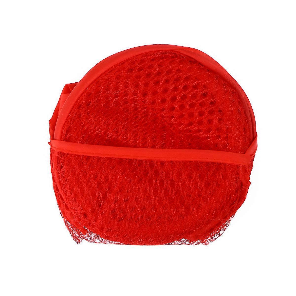 Foldable Dirty Laundry Basket Moisture Reduction Storage for College Students Red 1Set