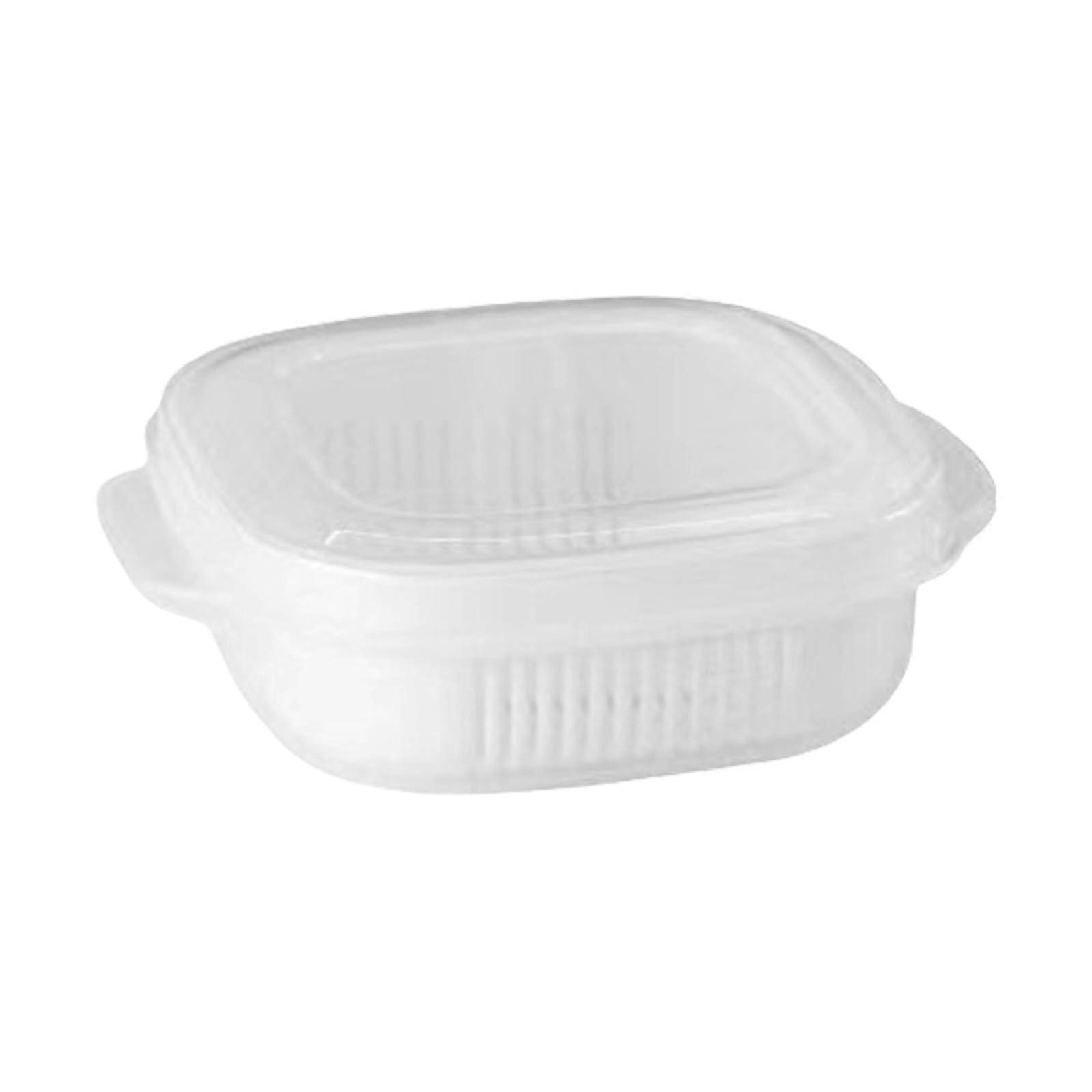 Microwave Food Storage Container with Leakproof Quad Lock, Freezer Ready and Stackable Design
