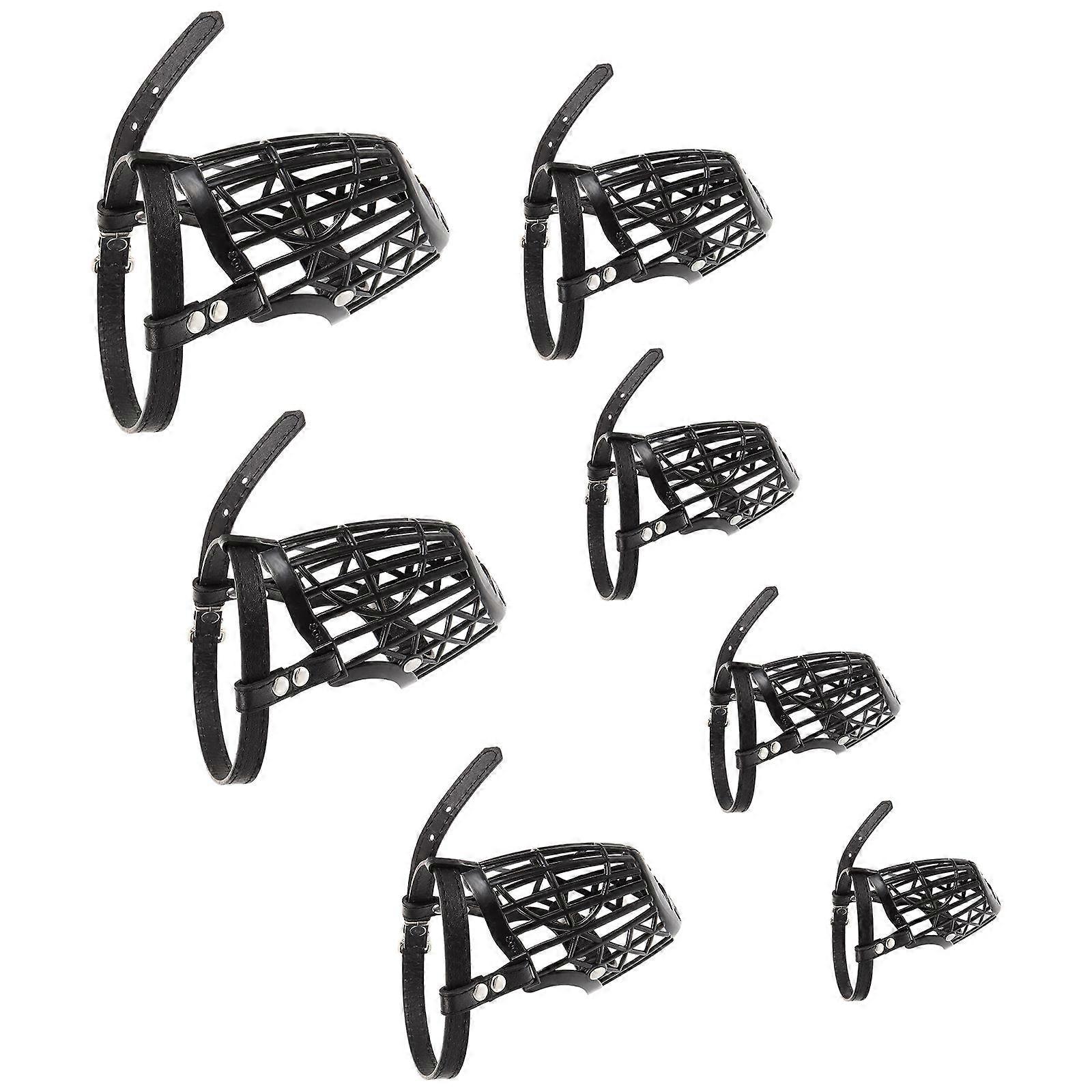 Anti-Bite Dog Muzzle Plastic Basket Dog Muzzle for Pet Use 1Set