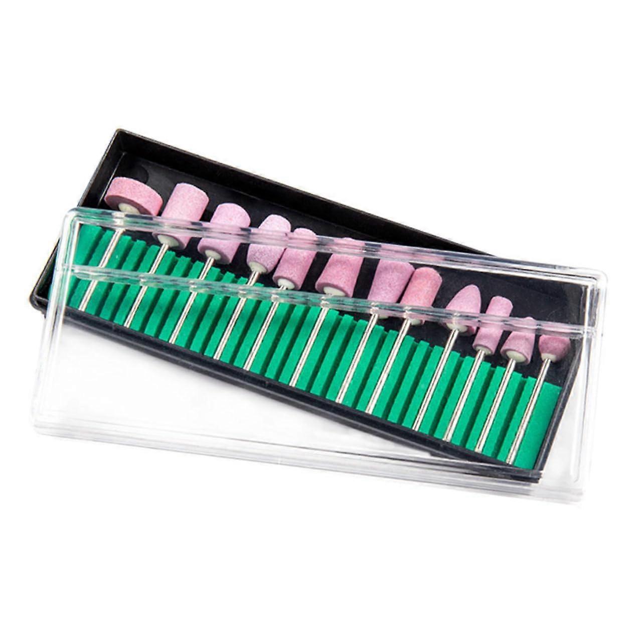 12pcs Professional Nail Drill Bits Set for Precise Cuticle Cleanup and Manicure Polishing