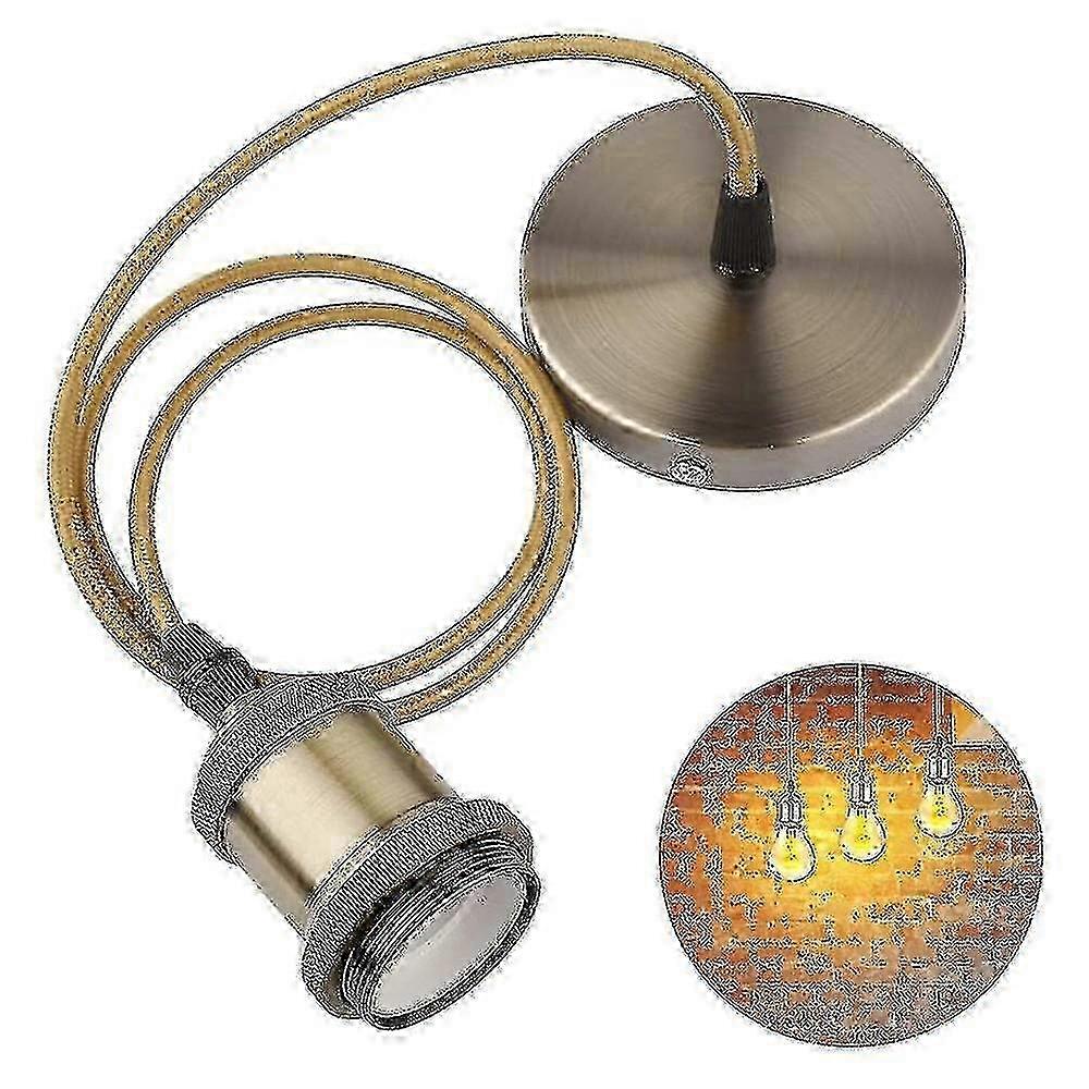 2025 Ceiling Lamp Holder E27 Metal Pendant Light Fitting