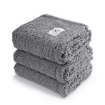 1pcs Calming Blankets Fluffy Premium Fleece Pet Blanket Soft Sherpa Throw for Dog Puppy Cat Beige Bed Sheet Free Shipping