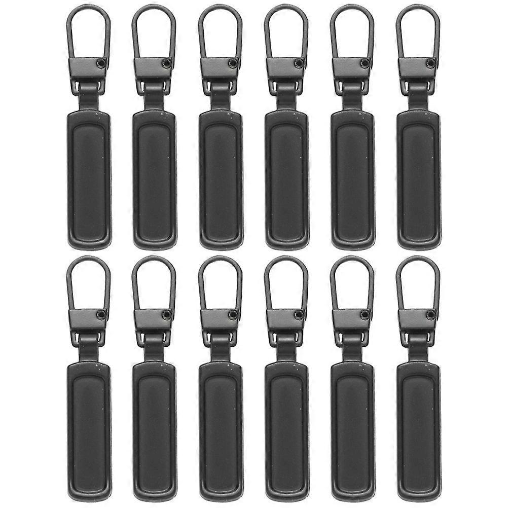 12pcs Replaceable Bag Garment Zipper Puller Removable Zipper Heads Backpack Zipper Tabs