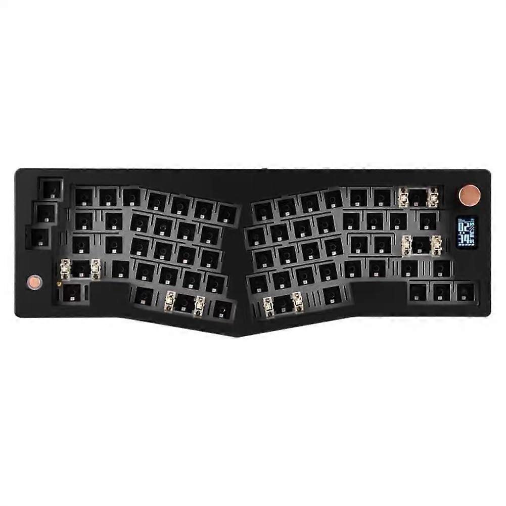 Ergonomic Mechanical Keyboard with Bluetooth VIA  Gasket Design, Black Custom Kit