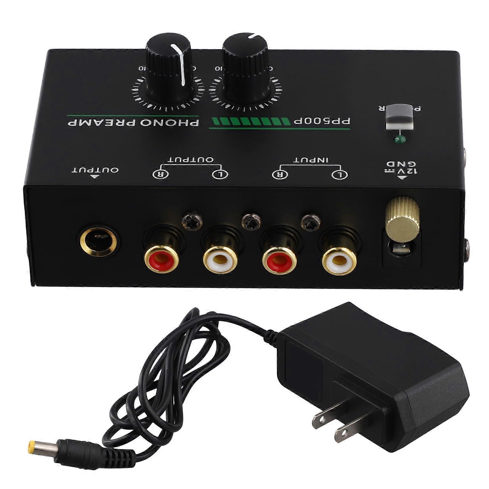 Phono Preamp for Turntable with RCA Input TRS Output Clear LineLevel Conversion and Volume Control