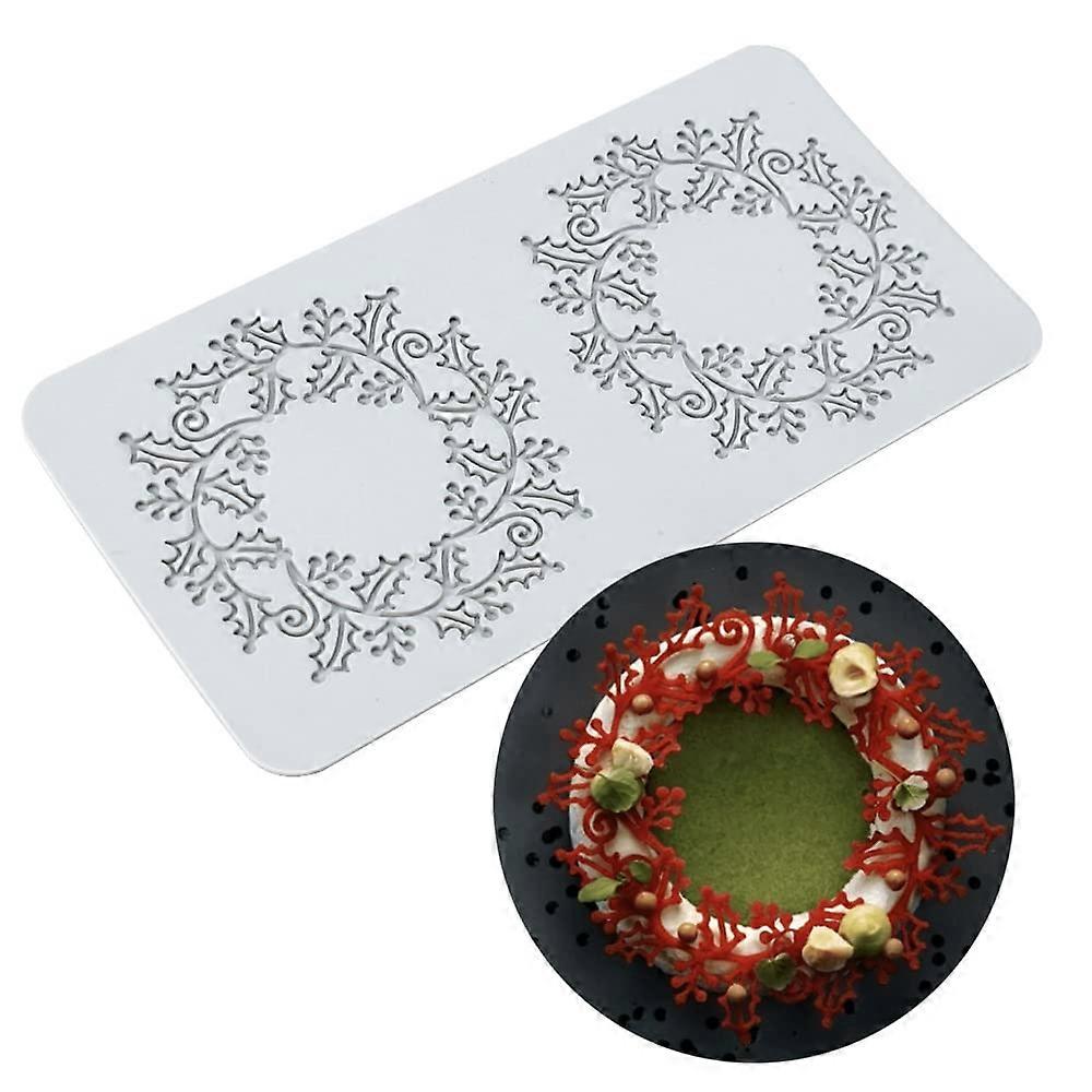 Silicone Cake Decorating Mold 3D Leaf Flower Lace Bee Pattern for Fondant Chocolate Baking