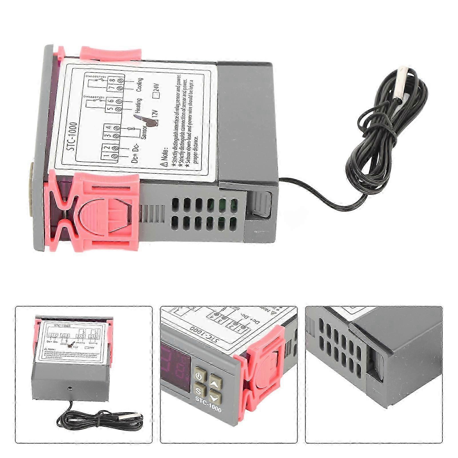Digital Temperature Controller Cooling and Heating Thermostat with NTC Sensor STC-100012V