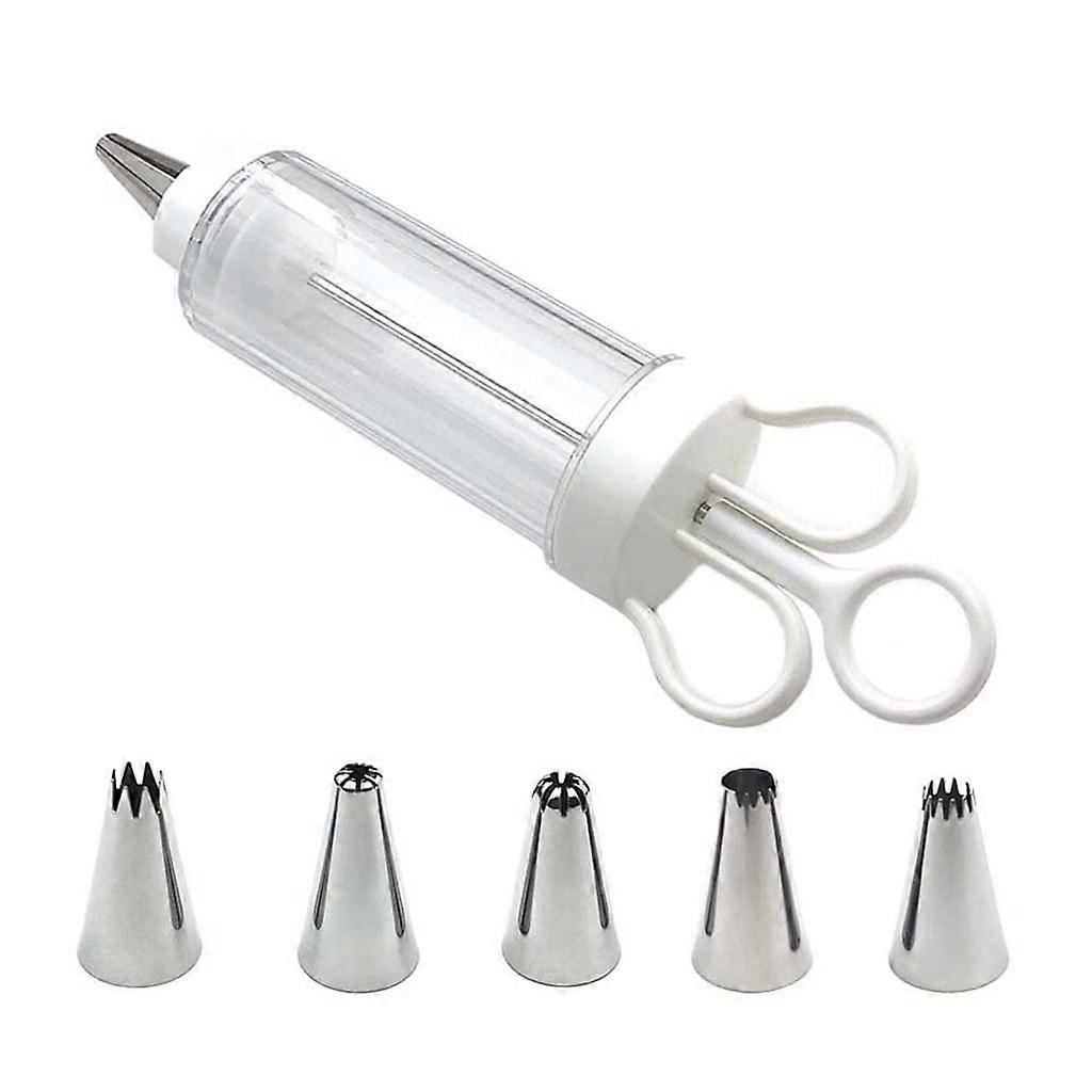 Cake Decorating Kit with Multiple Nozzles, Cupcake Icing Dispenser for MultiPattern Designs