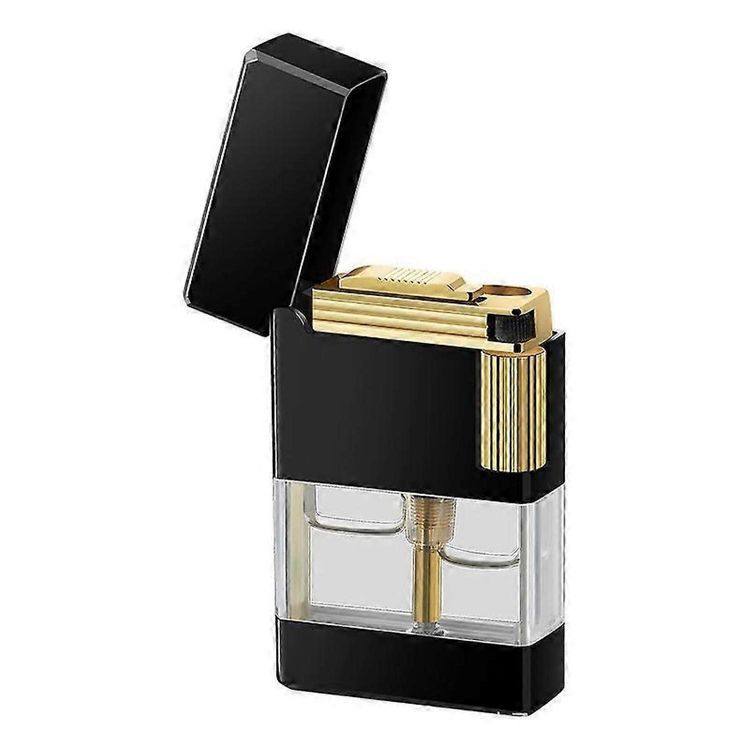 Metal Double Open Fires Inflatable Lighter Versatile Elegant Present Choice Lighter Dad Present