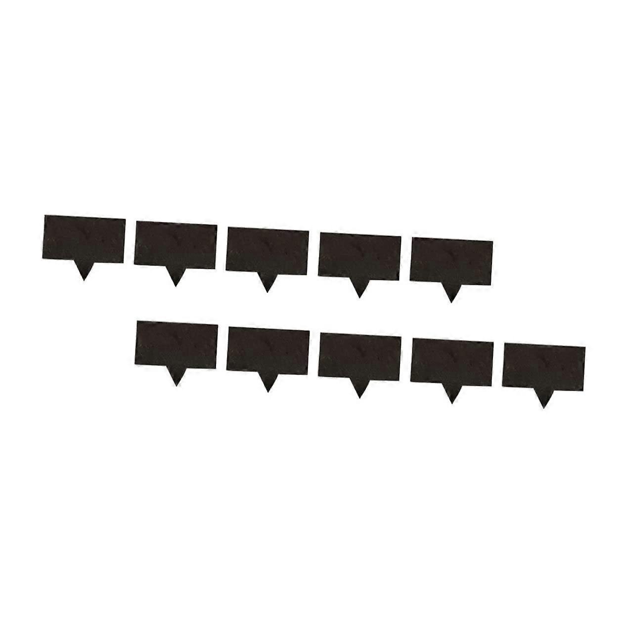 10pcs Rustic Square Cheese Board Labels and Elegant Reusable Cake Toppers for Parties