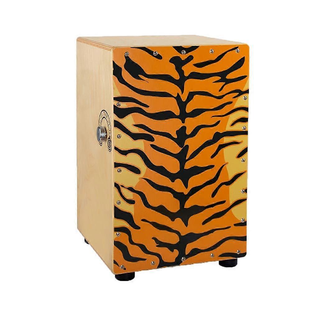 Wooden Cajon Drum with Dual String System, Clear Versatile Sound, Beginner Friendly Acoustic Percussion Box