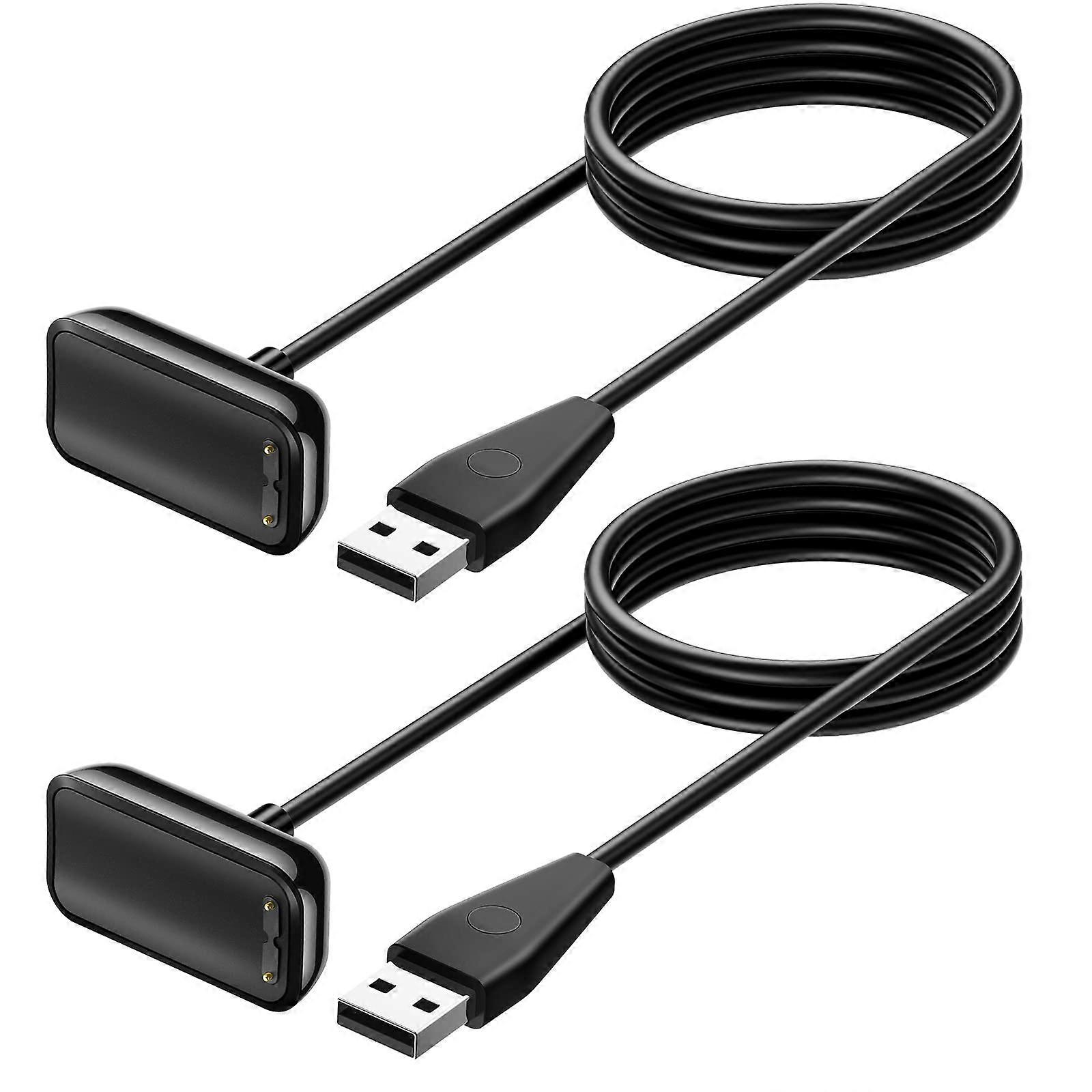 Charger Cable 2 Pack for Fitbit Charge 6/5 and Luxe, Magnetic USB Fast Charging Dock 3.3ft