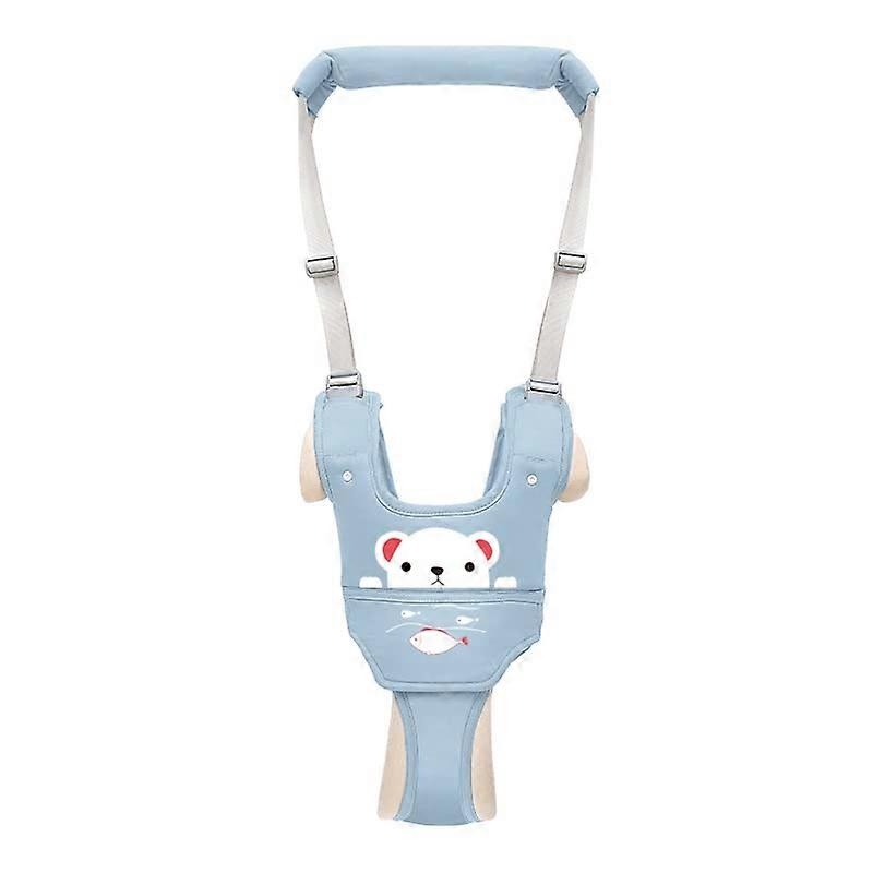 Adjustable Baby Walking Harness Sky Blue Toddler Walker Assistant with Comfortable Secure Fit