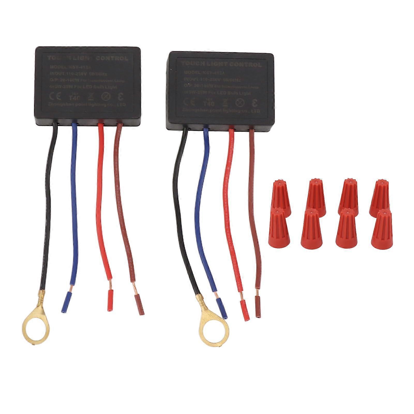 LED Touch Dimmer Switch 3 Way for LED and Incandescent Bulbs, Adjustable Brightness, 110230V