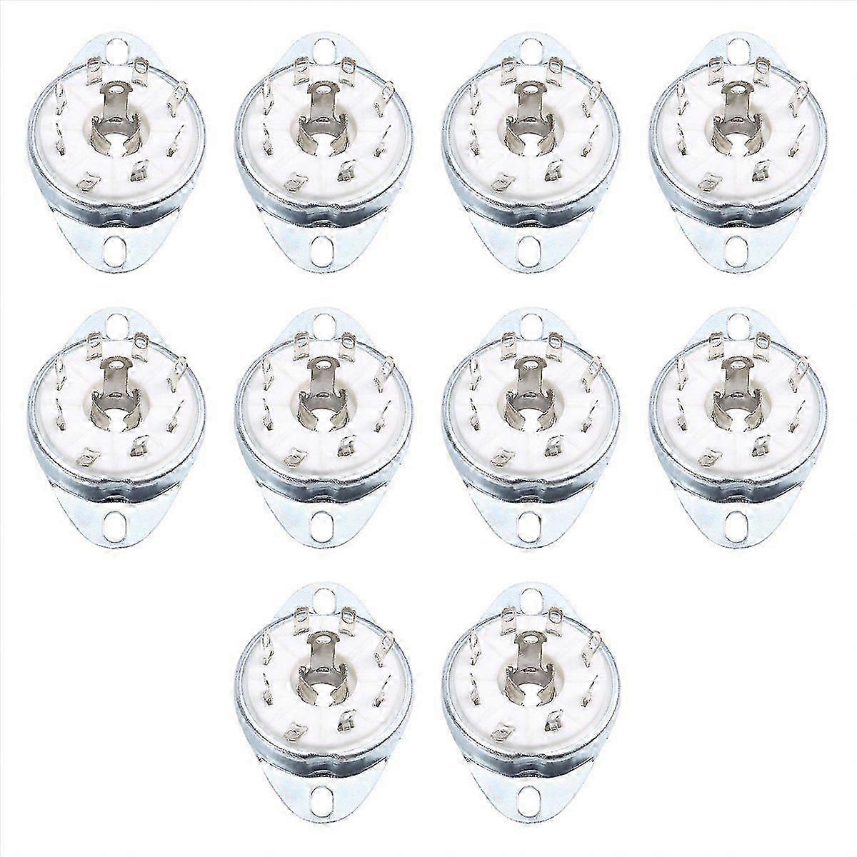 10pcs 8PIN K8A Octal Tube Socket Ceramic Valve Base