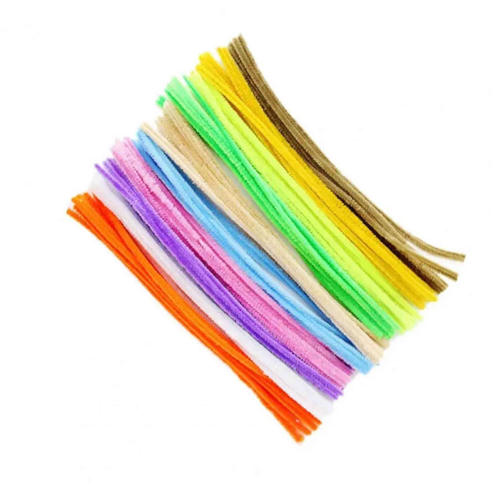 Pipe Cleaners 100Pcs Assorted Bright Colors Long Chenille Stems for Kids DIY Craft Projects