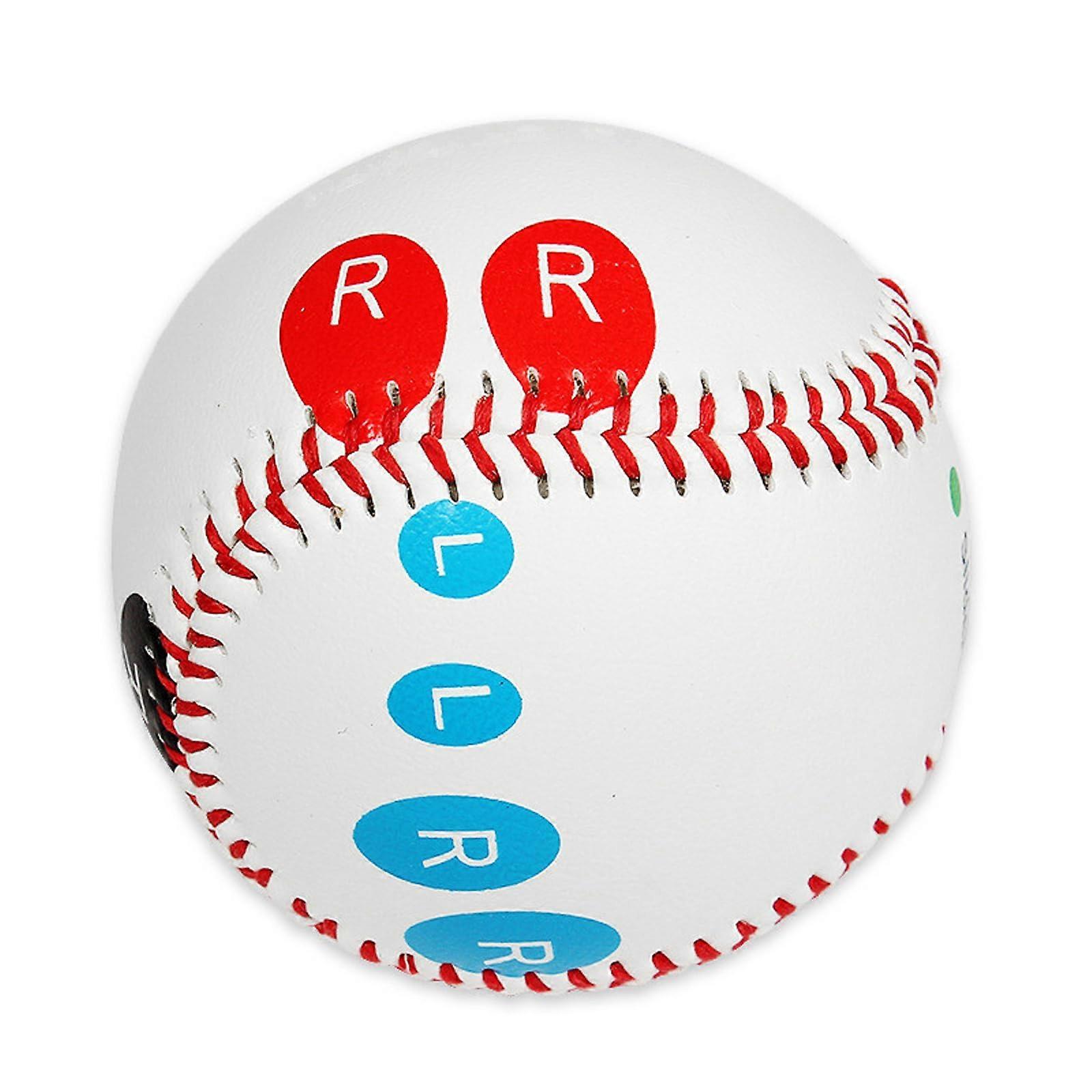 Baseball Training Ball 9 Inch with Finger Placement Markers PVC Rubber Core for Pitching Practice