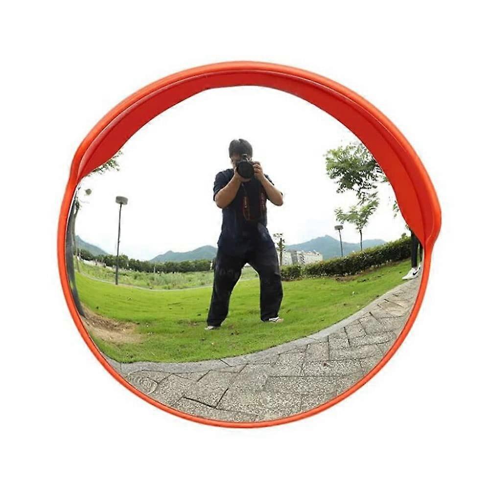 Convex Safety Mirror with WideAngle View, Adjustable Outdoor Traffic Security Blind Spot Mirror