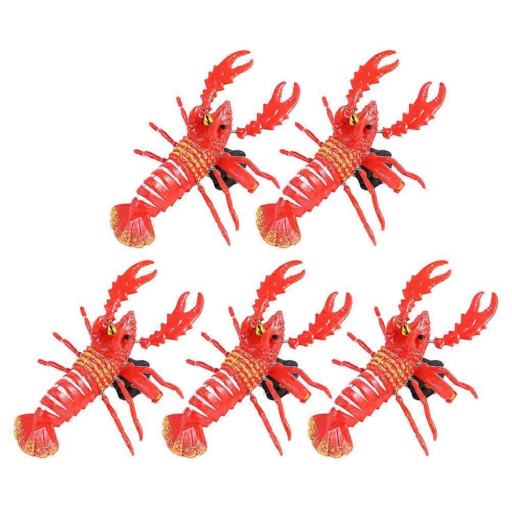 Lobster Pulling String Toy Plastic Toy for Kids Playing 5Pcs Set