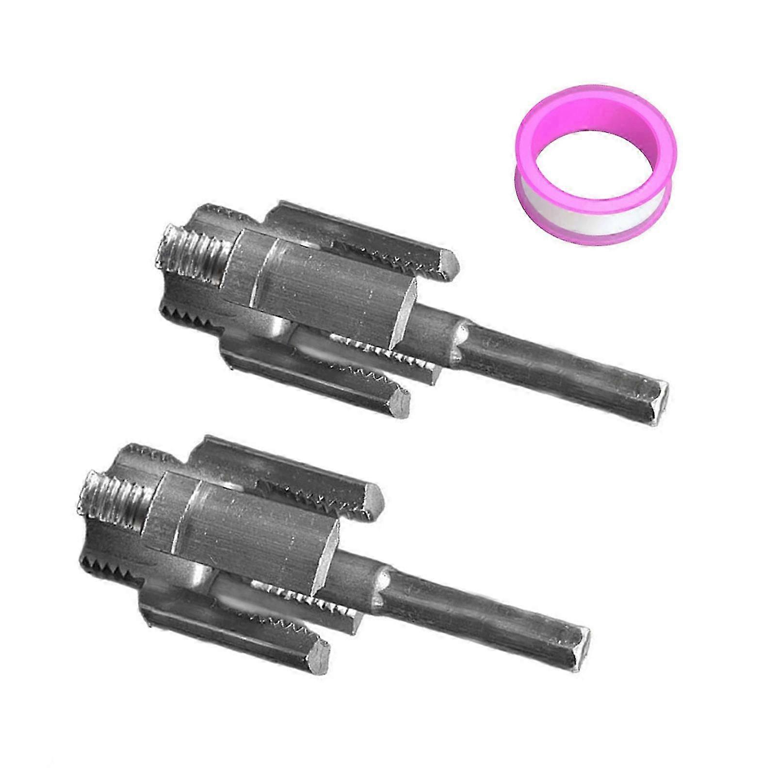 Internal & External Pipe Threading Tool,Pipe Thread Cutting Tool, 1/2'' 3/4'', Electric Drill Compatible Pipe Threader Multicolor