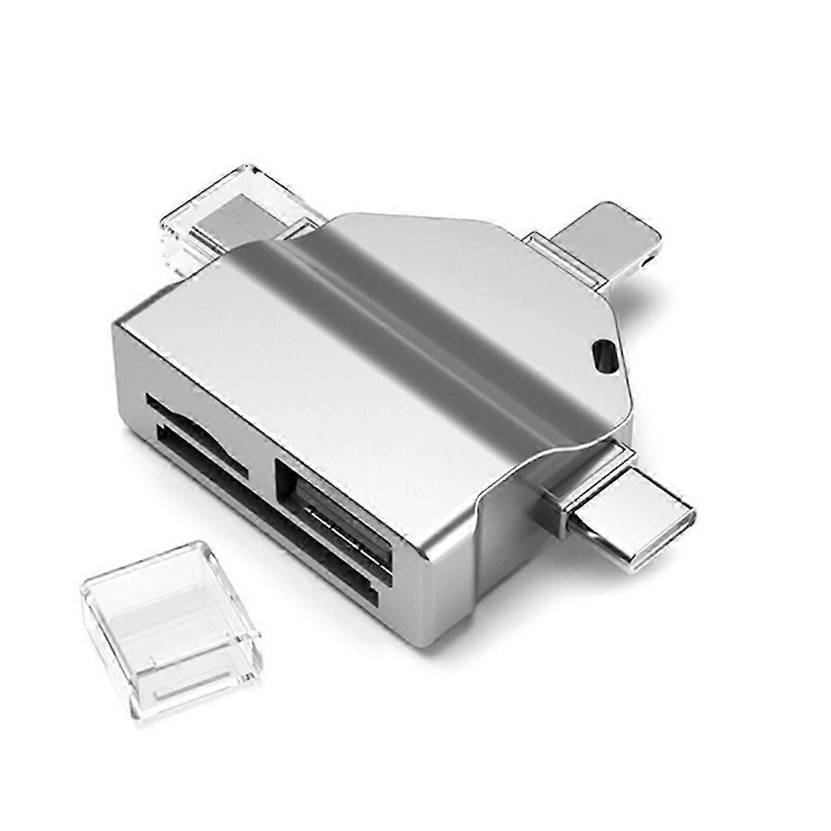 Multifunction 7 in 1 Card Reader USB 2.0 Type C to SD Adapter USB Flash Reader for PC Laptop Access