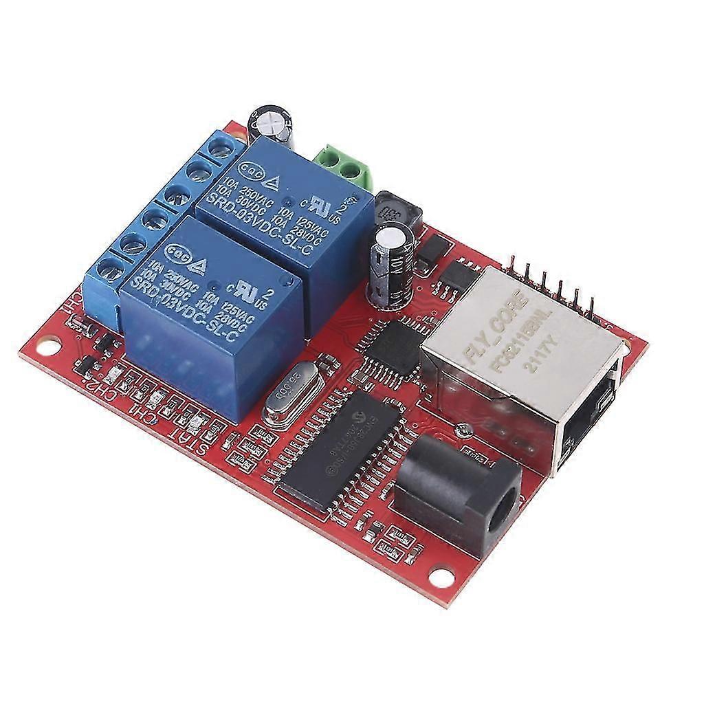 Lan Ethernet 2 Way Relay Board Delay Switch Tcp/udp Controller Module Web Server