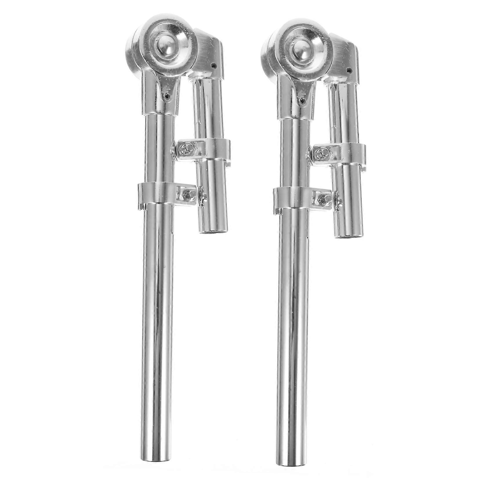 Drum Stand Pair with Silver Bracket Holder, Lightweight Secure Mounting for Drum Kit