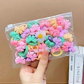 10/20Pcs/Set Cute Cartoon Rubber Elastic Hair Bands Girls Not Hurt Hair Small Scrunchie Kids Sweet Hair Ties Hair Accessories