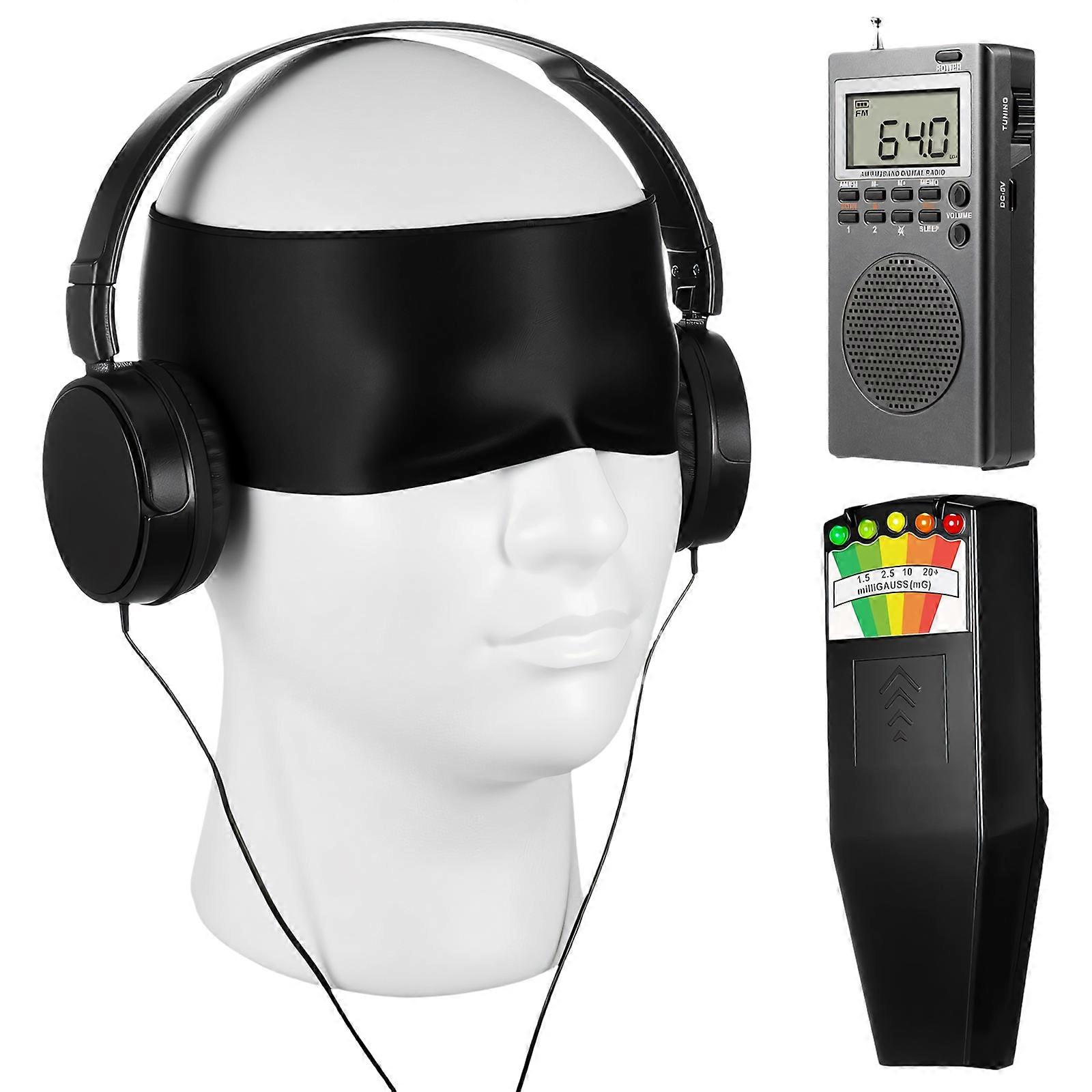 Full Set shade Study Tools Including potential Device Headphones And Perception Limiting Cover Multicolor