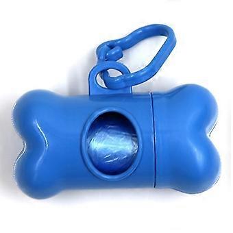Pet Dog Bone Shape Dispenser Box Garbage Clean Up Waste Bag Carrier Holder Case