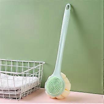 Long Handle Bath Brush Soft Hair Two-in-one Bath Brush Rub Back Brush Double-sided Brush Bathroom Bath Brush Bath Ball Bath Artifact