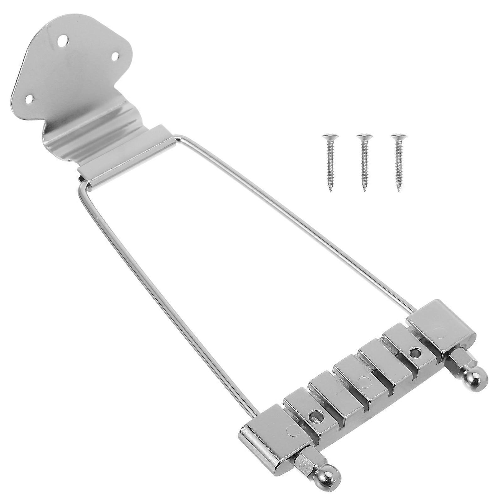 Professional Trapeze Tailpiece for 6-string Guitar (Silver)
