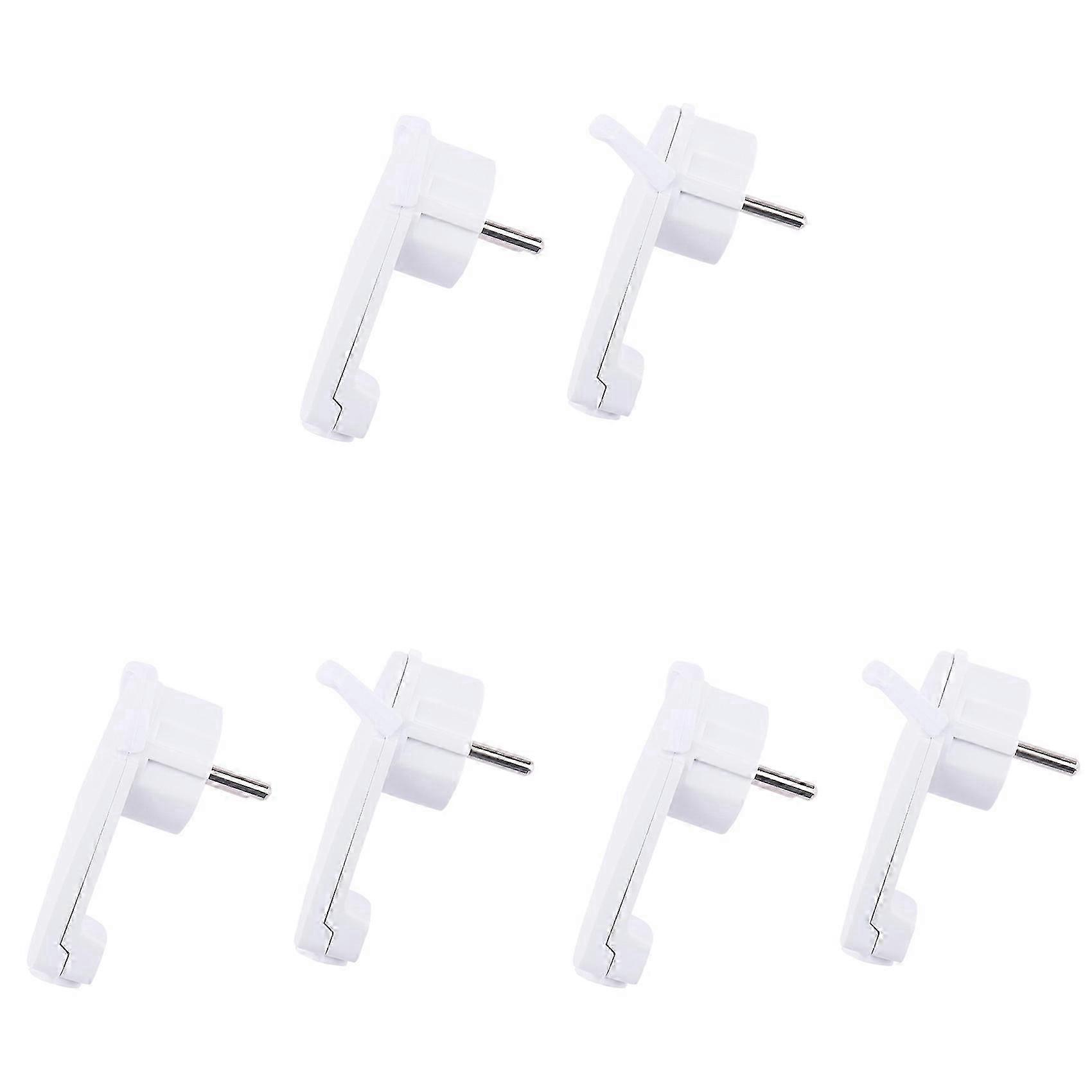 6pcs White Schuko Angled Plug Flat, Schuko Flat Plug 250 V (16 A), Schuko Plug, Schuko Plug Flat, Eu Plug