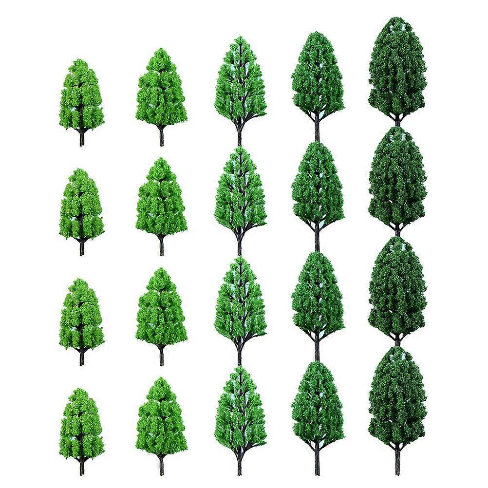 Landscape Model Tree Green Model Trees Decoration 60Pcs Simulation