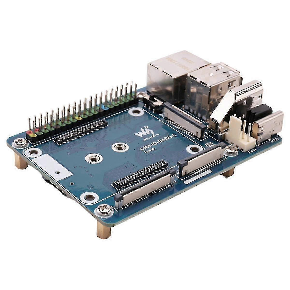 Cm4-io-base-c Expansion Board compatible with Cm4 Basic Expansion Board Advanced Version Rj45+m.2 M Key