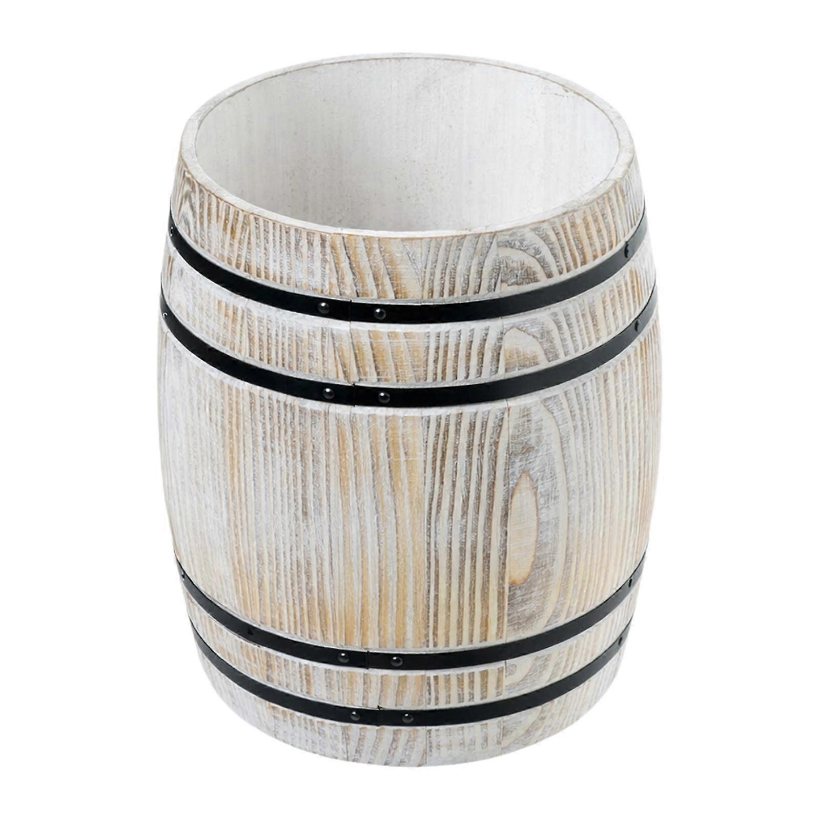 Kitchen Organization Countertop Holder Barrel Storage Container Rustic Cooking