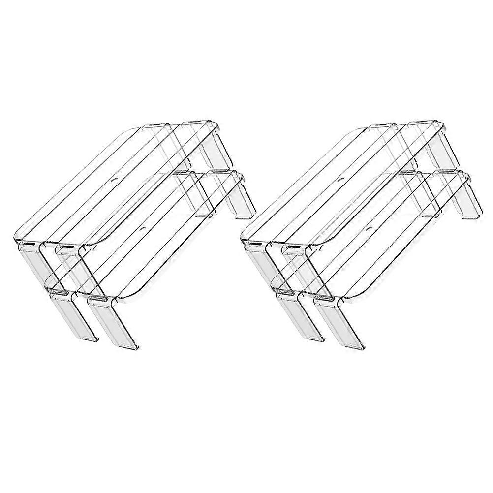Transparent Refrigerator Storage Shelf Icebox Storage Rack for 2Pcs