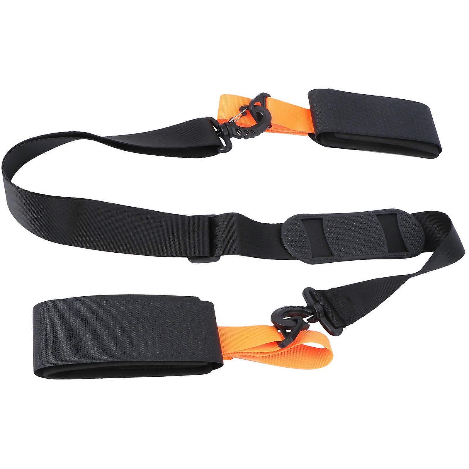 Adjustable Snowboard Carrying Strap for Skiing 2Pcs Orange Accessory