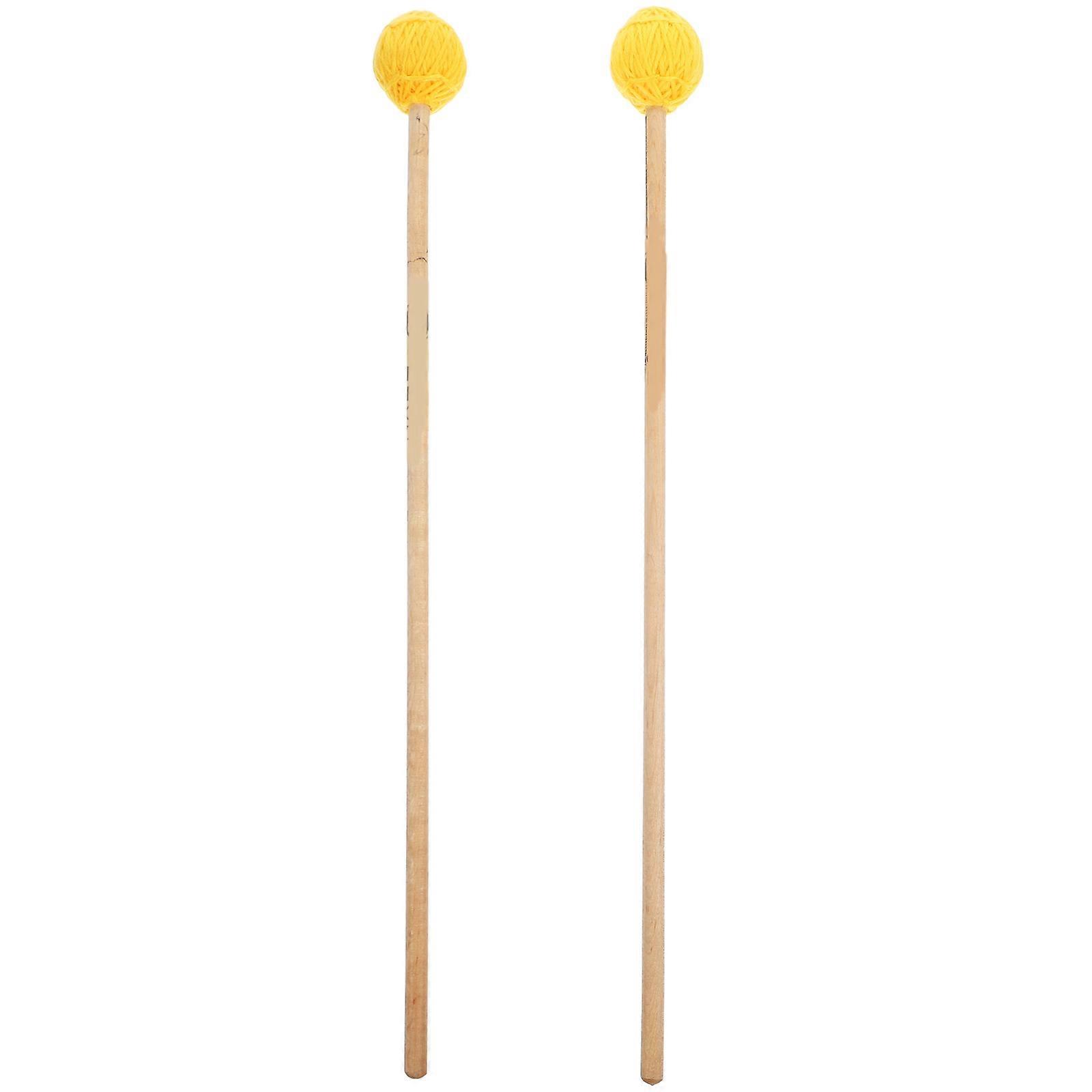 Percussion Mallets Marimba Mallets for Drum 2Pcs Tongue Drum Assorted Color Use