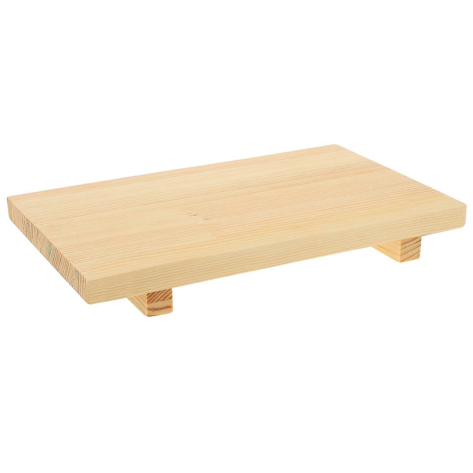 Sushi Roll Board Wooden Tableware Rectangular Shape Kitchen Use Home Users Easy Wash 1Pack