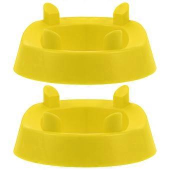 2 Pcs Football Kicking Tee For Practice Ball Holder Tees Footballs Kicking Block Accessories For Adults Kids Coaches Yellow