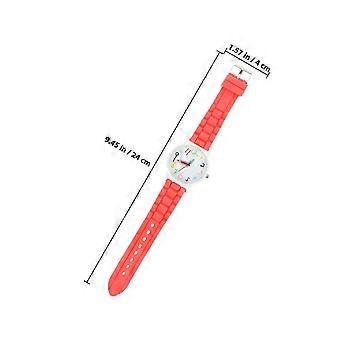 Adjustable Student Wrist Watch for Decoration with Red Strap