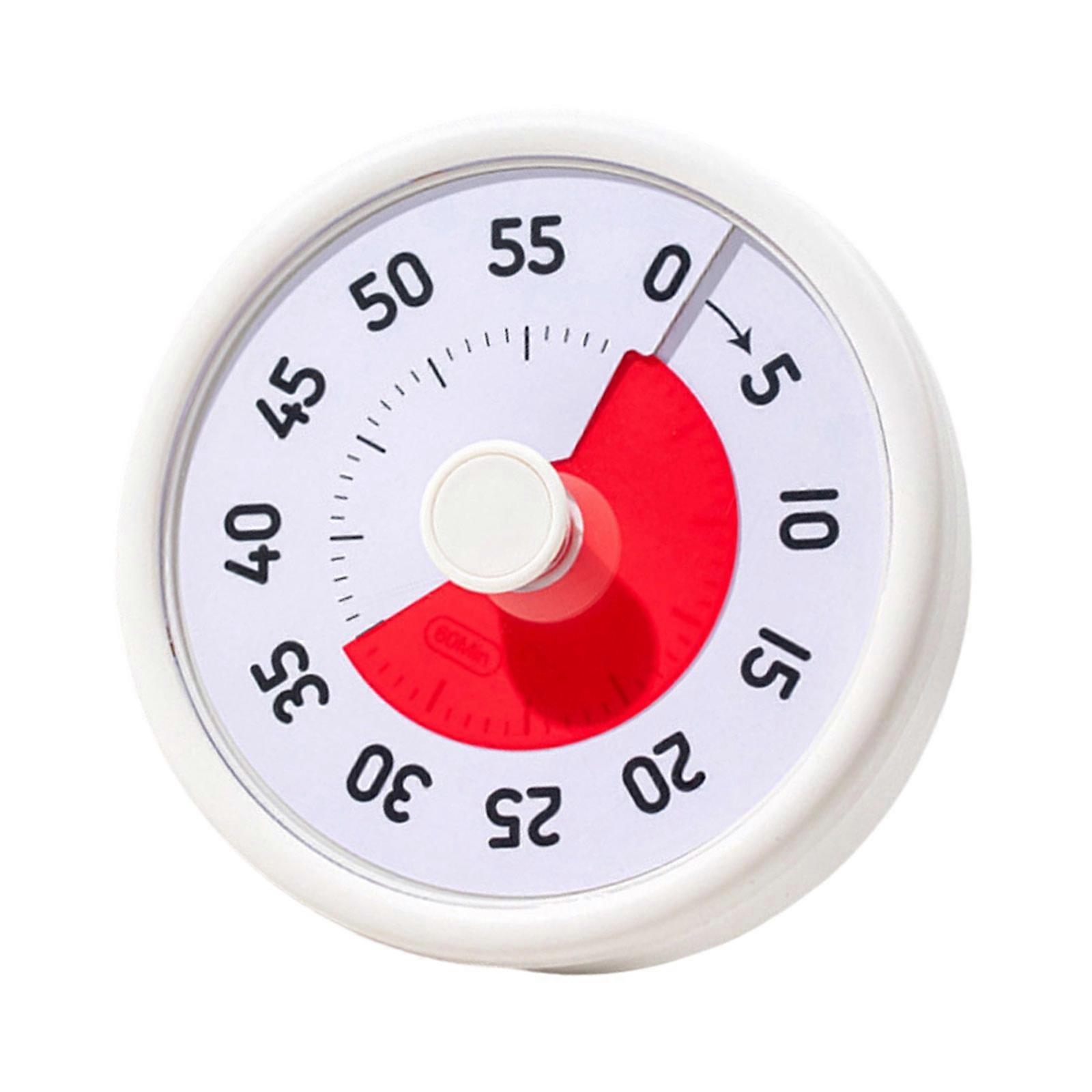 User Friendly Visual Timer For Baking Learning And Workout Time Management Practical Plastic Count Down Clock  pearl white